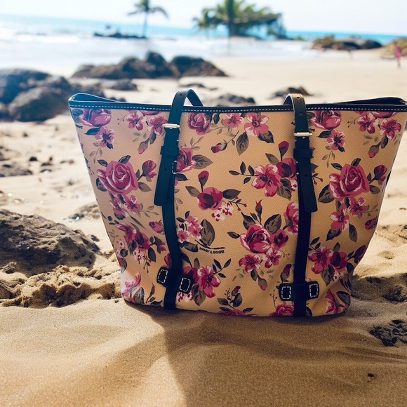 Dooney & Bourke Large Floral Tote Like New Women’s Handbag $348 MSRP - Picture 3 of 13